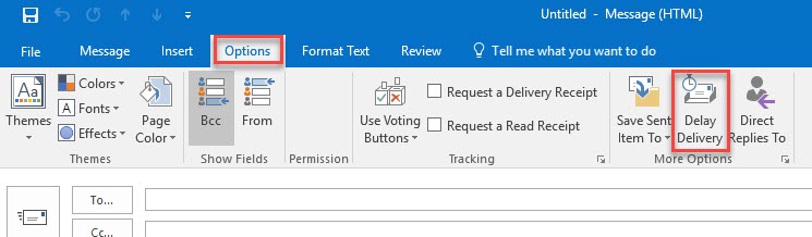 Delay or schedule sending email messages in Microsoft Outlook: Chris